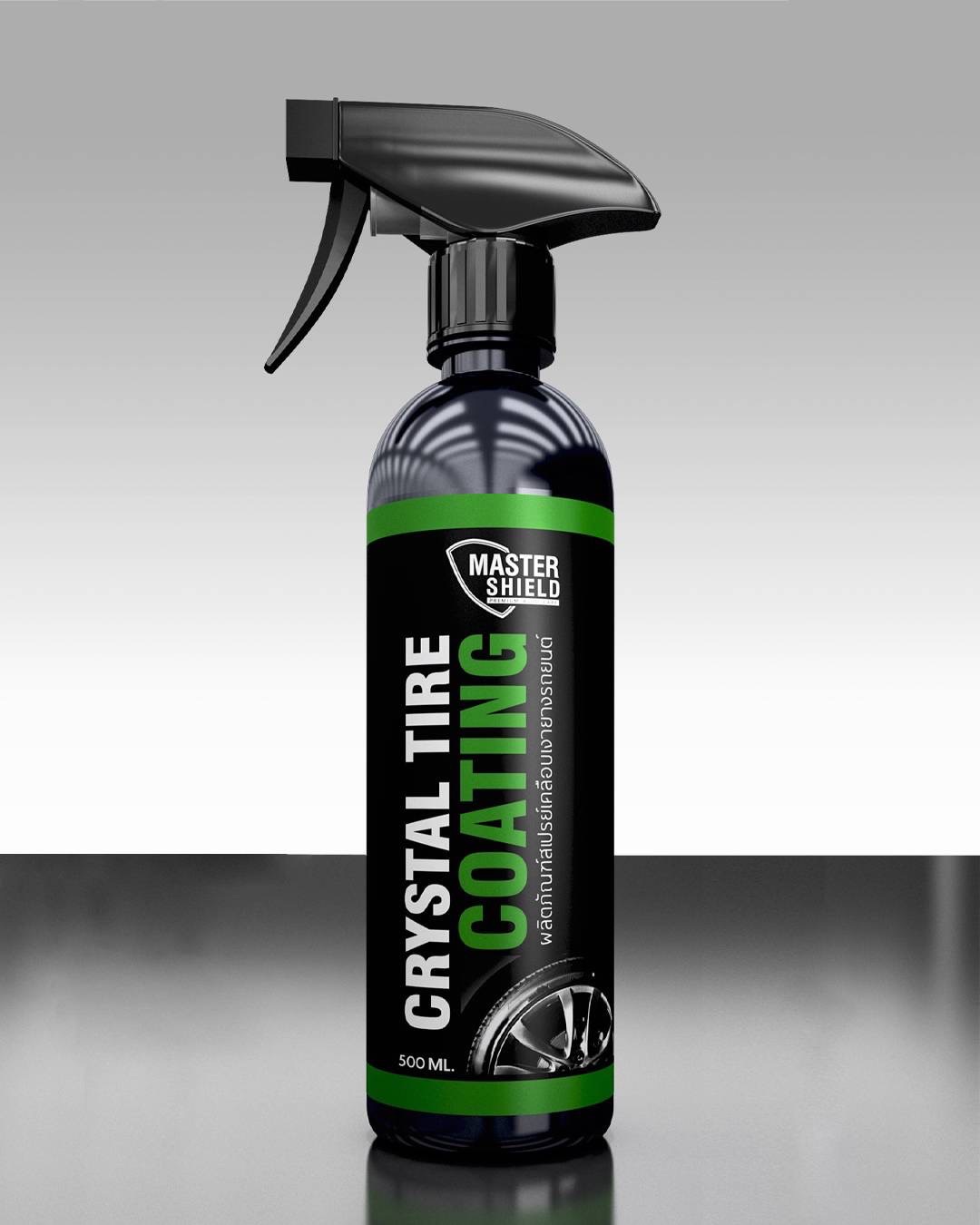 Crystal Tire “Coating”สเปรย์เคลือบเงายางรถยนต์และพลาสติกดำ - Image 3